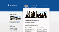 Desktop Screenshot of blumandcolombe.com
