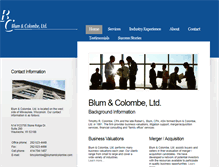 Tablet Screenshot of blumandcolombe.com